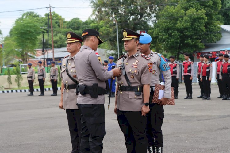 Kapolres Sumba Timur Pimpin Sertijab, Kompol Angga Maulana Resmi Menjabat Wakapolres