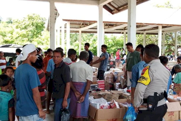 KRYD Polres Sumba Timur di Pasar Lulundilu, Ajak Warga Aktif Jaga Kamtibmas