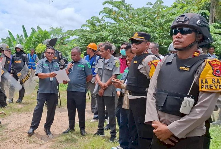 Pengamanan Terukur dan Humanis, Eksekusi PN Waingapu Berjalan Kondusif