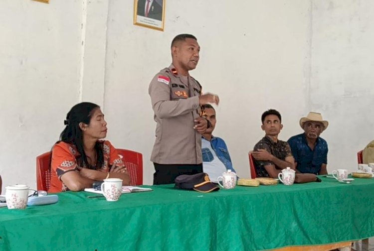 Polsek Karera Edukasi Warga Desa Jangga Mangu, Tegaskan Penolakan terhadap Tambang Emas Ilegal