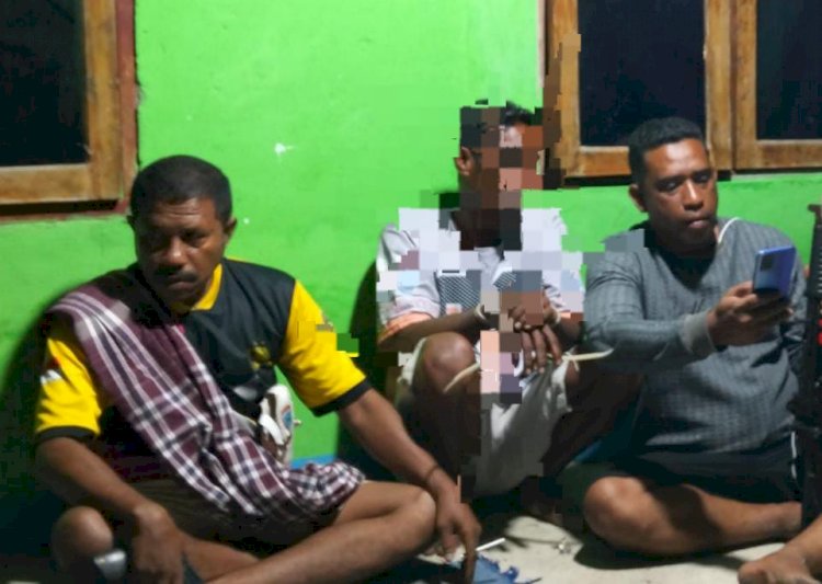 Polsek Pahunga Lodu Polres Sumba Timur Tangkap DPO Polres Sabu Raijua di Pesisir Hanggaroru