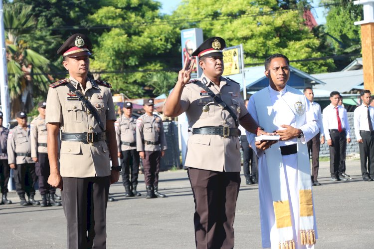 Dipimpin Kapolres, Jabatan Kasat Intelkam Polres Sumba Timur Resmi Diserahterimakan