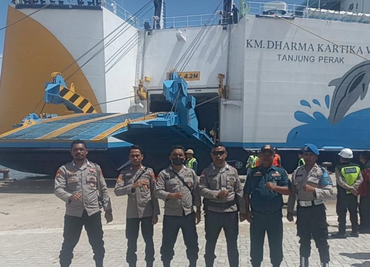 Ops Semana Santa Turangga 2026, Pos Yan KP3 Laut Intensifkan Pengamanan di Pelabuhan Waingapu