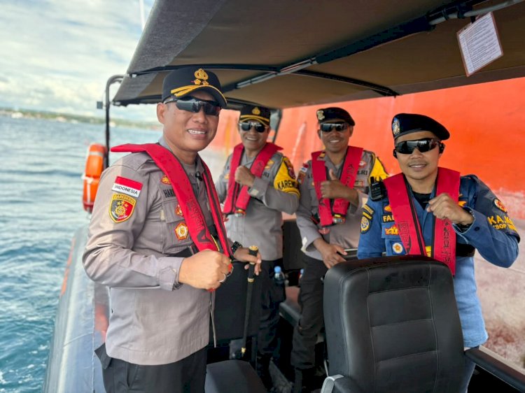 Sinergitas Pengawasan Pelabuhan Waingapu dan Kawasan Perairan Melalui Patroli Bersama Polres Sumba Timur dan KSOP Waingapu