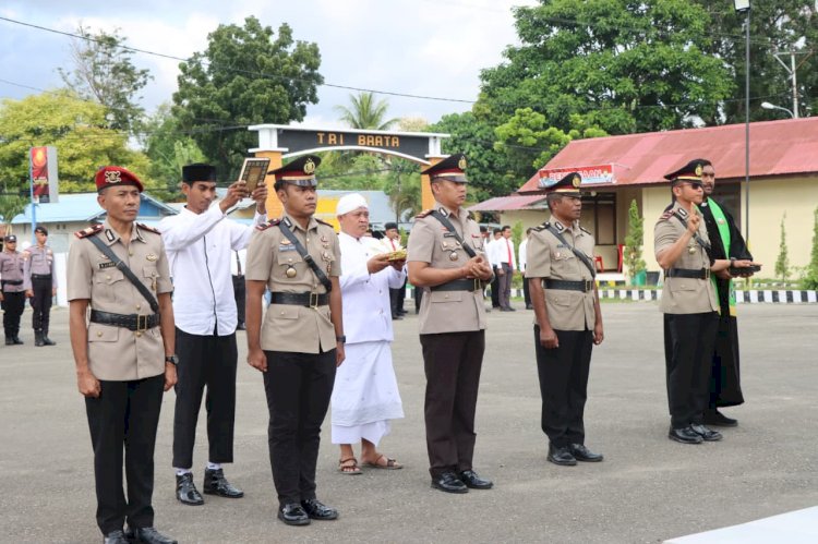 Pelantikan dan Sertijab di Polres Sumba Timur, Kapolres: Jabatan Adalah Amanah