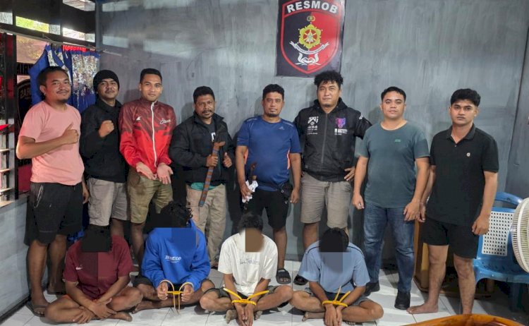 Polres Sumba Timur Ungkap Kasus Penganiayaan Senjata Tajam, Tim Resmob Amankan Sejumlah Terduga Pelaku