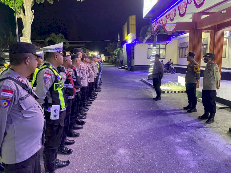 Patroli Presisi Polres Sumba Timur Hadir Jaga Kamtibmas di Kota Waingapu