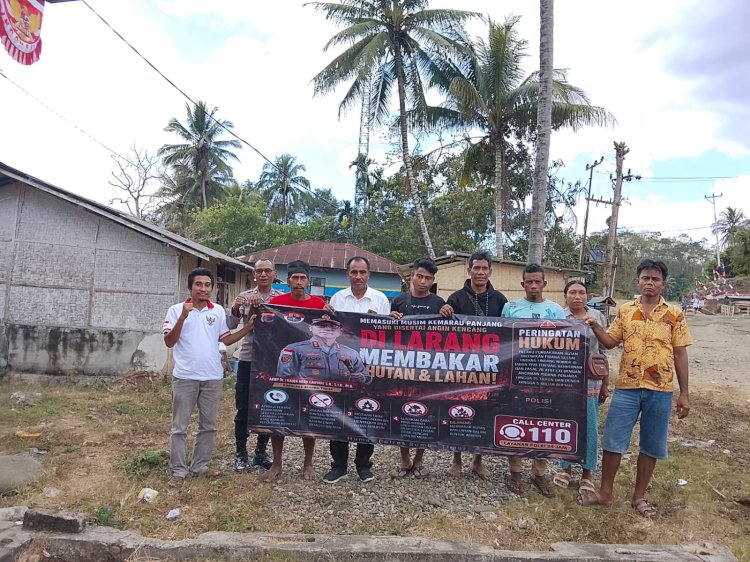 Polres Sumba Timur Intensifkan Imbauan Karhutla Melalui Patroli Dialogis