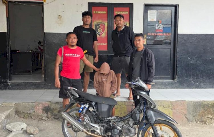 Unit Buser Polres Sumba Timur Ungkap Kasus Curanmor, Terduga Pelaku Diamankan di Sumba Barat