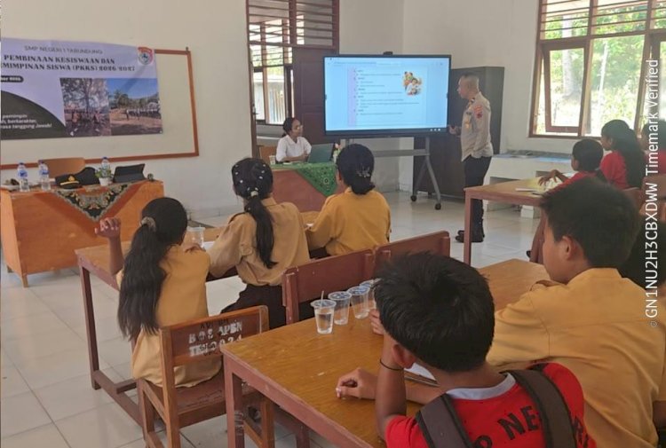 Kapolsek Tabundung Ajak Pelajar Bangun Karakter Positif dan Jiwa Kepemimpinan