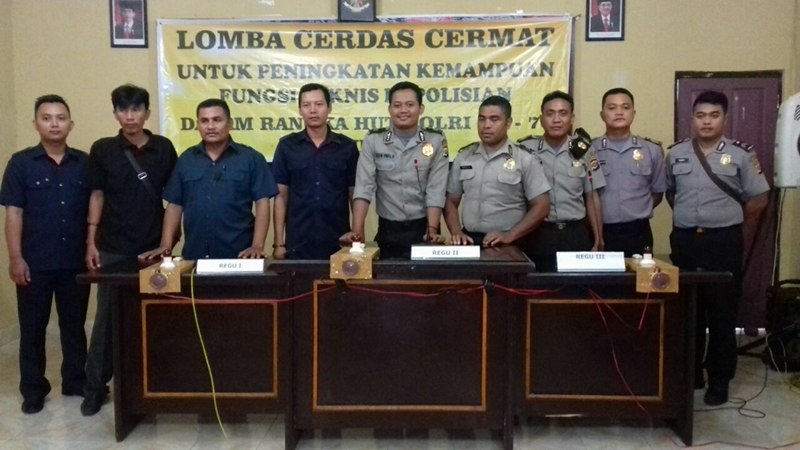 Wilayah 2 Raih Juara I Lomba Cerdas Cermat Peningkatan Kemampuan Teknis Kepolisian di Polres Sumba Timur
