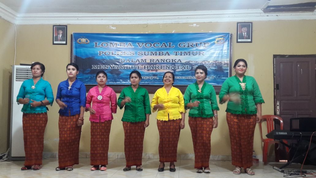 Bhayangkari Sabet Juara 1 Lomba Lagu Rohani Polres Sumba Timur