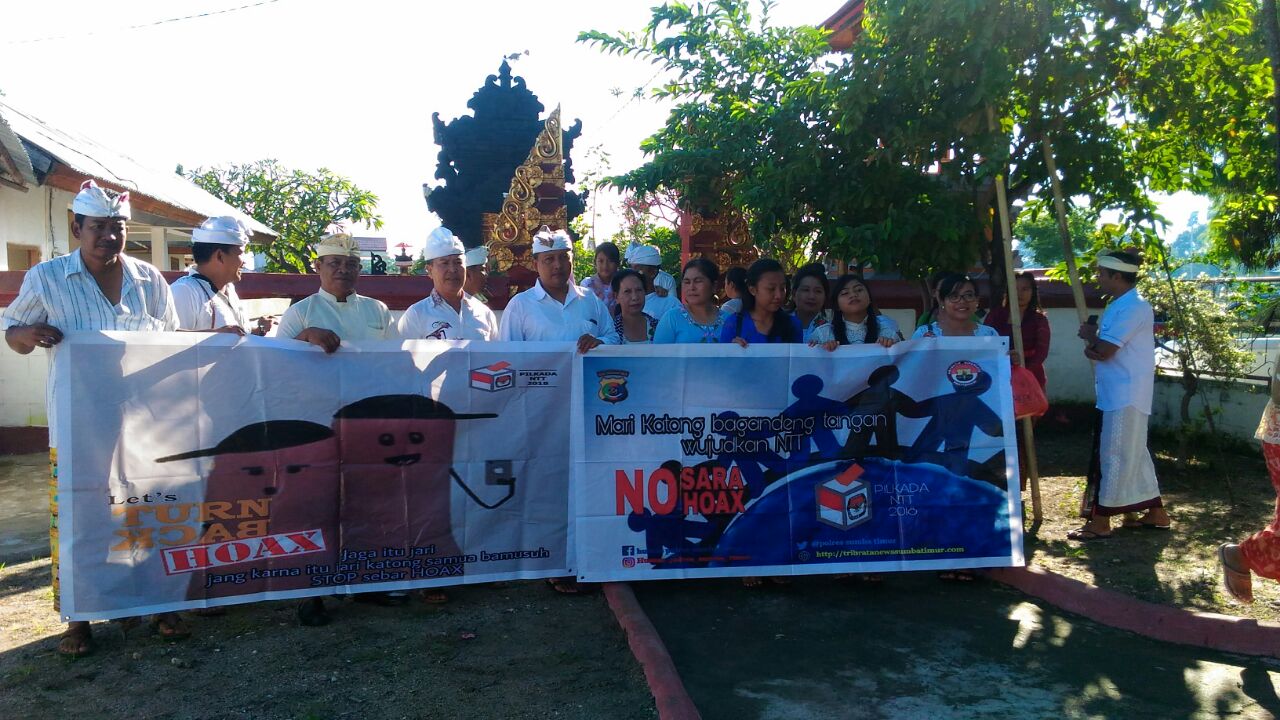 Umat Hindu Kabupaten Sumba Timur Gemakan Deklarasi Anti Hoax