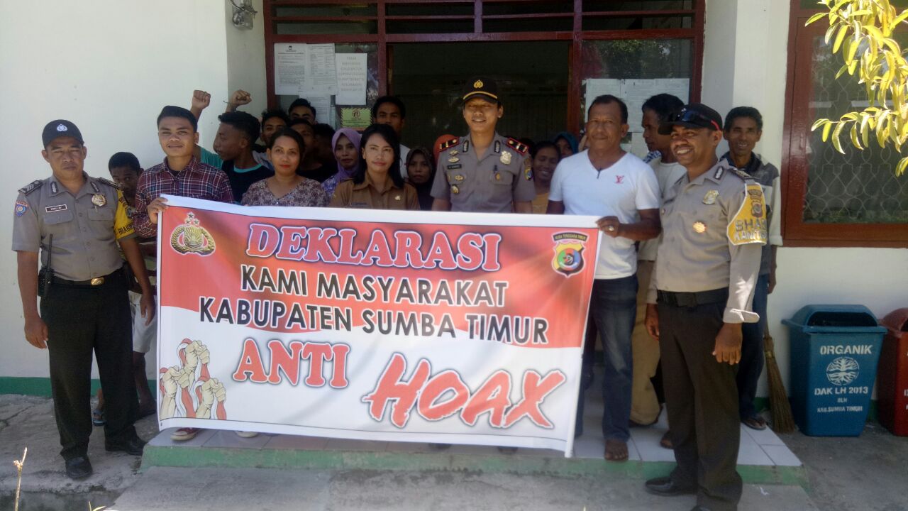 Deklarasi Anti Hoax Masyarakat Kecamatan Kota Waingapu