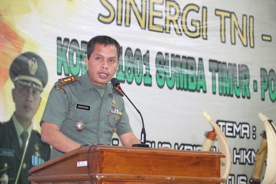 Letkol Infantri Zaenudin, SE : TNI Polri Butuh Dukungan Masyarakat Untuk Jaga Stabilitas Keamanan